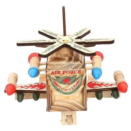 Vaguelly Retro Holzflugzeug Modell Vintage Handgefertigtes Miniaturflugzeug mit Realistischem Design Robustes Holzspielzeug und Dekoratives Ornament für Büro Wohnzimmer Kinderzimmer Vaguelly Retro Holzflugzeug Modell Vintage Handgefertigtes Miniaturflugzeug mit Realistischem Design Robustes Holzspielzeug und Dekoratives Ornament für Büro Wohnzimmer Kinderzimmer von Vaguelly