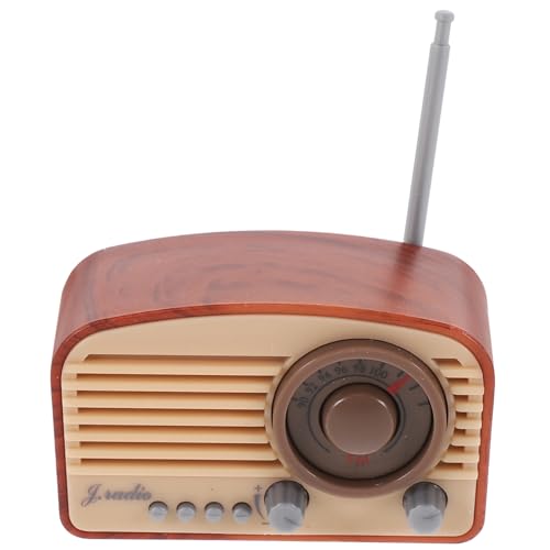 Vaguelly Retro -radiomodell Spielhauszubehör Mini Dekorative Winzige Radiomodelle Kleine Funkfiguren Vintage-puppenhaus-Accessoire Simuliertes Funkmodell Brown Plastik Vaguelly Retro -radiomodell Spielhauszubehör Mini Dekorative Winzige Radiomodelle Kleine Funkfiguren Vintage-puppenhaus-Accessoire Simuliertes Funkmodell Brown Plastik von Vaguelly