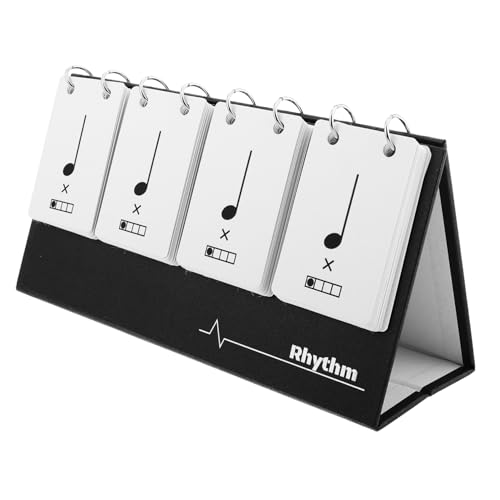 Vaguelly Rhythmus Lernkarten aus Langlebigem Material Vielseitige Musik Flashcards für Noten und Rhythmustraining für Musikschüler Lehrer und Musikbegeisterte Verbesserung der Musikalischen von Vaguelly