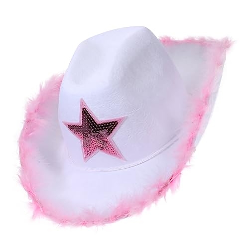 Vaguelly Roter Cowboyhut Weiblicher Cowboyhut Vaqueros Cowgirl Sombrero Westliche Hüte Partykostümzubehör Cosplay -hut Requisiten Verkleiden Frauen Hut Sonnenhut Kuhmädchenhüte Weiß Plüsch Vaguelly Roter Cowboyhut Weiblicher Cowboyhut Vaqueros Cowgirl Sombrero Westliche Hüte Partykostümzubehör Cosplay -hut Requisiten Verkleiden Frauen Hut Sonnenhut Kuhmädchenhüte Weiß Plüsch von Vaguelly