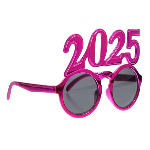 Vaguelly Runde Digitale Neujahr Partybrille Lustige Foto Requisiten für Abschlussfeiern und für Unvergessliche Erinnerungen von Vaguelly