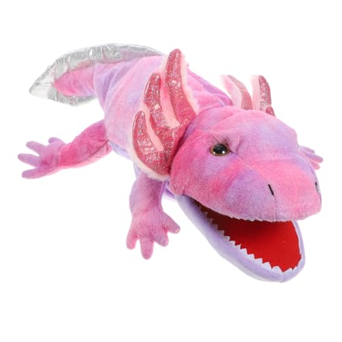 Vaguelly Salamander Handpuppe aus Plüsch für Interaktives Kreativität und Motorischen Fähigkeiten Leicht zu Reinigen für Vorschulkinder von Vaguelly