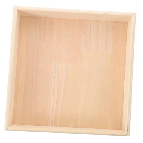 Vaguelly Sandspielkasten aus Natürlichem Holz Quadratisches Montessori Desktop Sandspielzeug Stabiles Design für Saubere Sichere Indoor-spielbereiche in Kinderzimmern und Kindergärten von Vaguelly
