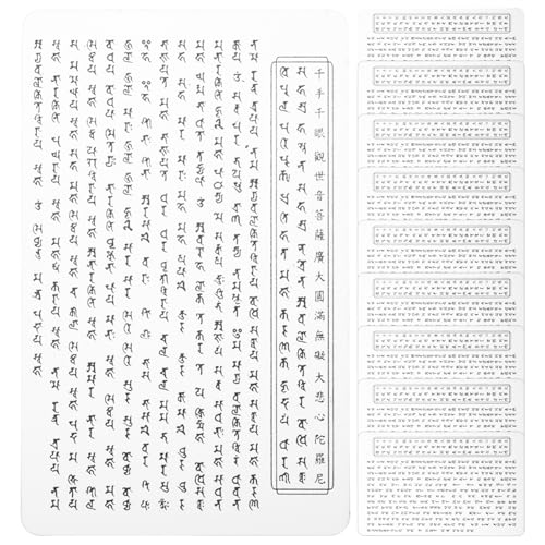 Vaguelly Transparente Sanskrit Schutzkarte Mit Buddhistischem Symbol Spiritual Feng Shui Amulett Für Lesezeichen Etiketten Und Dekorationen Für Enthusiasten Vaguelly Transparente Sanskrit Schutzkarte Mit Buddhistischem Symbol Spiritual Feng Shui Amulett Für Lesezeichen Etiketten Und Dekorationen Für Enthusiasten von Vaguelly