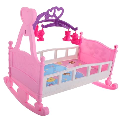 Vaguelly Miniatur-puppenhausbett Großes Schaukelbett Rollenspielspielzeug Für Mädchen Vaguelly Miniatur-puppenhausbett Großes Schaukelbett Rollenspielspielzeug Für Mädchen von Vaguelly