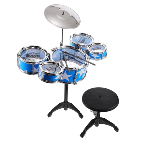 Vaguelly Satz Schlagzeug für Marakas für Musikspielzeug Musikalisches -Schlagzeug Kleinkind Musik Bildungsspielzeug für Plastik Blue Vaguelly Satz Schlagzeug für Marakas für Musikspielzeug Musikalisches -Schlagzeug Kleinkind Musik Bildungsspielzeug für Plastik Blue von Vaguelly
