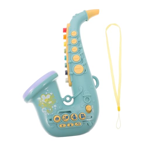 Vaguelly Saxophonspielzeug Aus Kunststoff Für Kinder Musikinstrument Kinderspielzeug Mit Glatter von Vaguelly