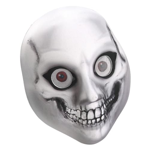 Vaguelly Creepy Halloween Maske Einstellbare Gruselige Gesichtsmaske Für Halloween-feiern Karneval Und Cosplay Einzigartiges Design Mit Schädelmotiv Für Erwachsene von Vaguelly