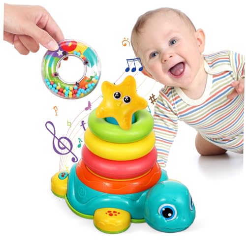 Vaguelly Schildkröte Stapelringe Babyspielzeug Ringstapler Babyspielzeug Kleinkind stapelspielzeug interaktives Entwicklungsspielzeug Ring-Stacker- Plastik Vaguelly Schildkröte Stapelringe Babyspielzeug Ringstapler Babyspielzeug Kleinkind stapelspielzeug interaktives Entwicklungsspielzeug Ring-Stacker- Plastik von Vaguelly