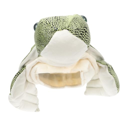 Vaguelly Schildkröten Kappe fasching faschingshut kindermode kleidung kinderkleidung Mützen Roboterhut Cartoon-Schildkrötenhut Kinderhut- kurzer Plüsch Green von Vaguelly
