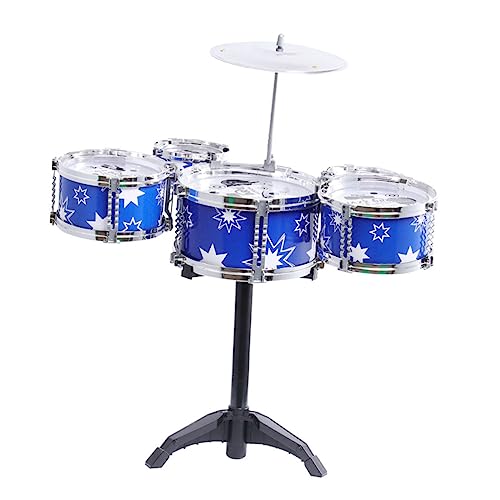 Vaguelly Schlagzeug Set Teiliges Musikinstrument für Kleinkinder Sicheres und Kinderfreundliches Fördert Kreativität und Konzentration für Eltern Junge Mädchen Interaktion ohne Hocker von Vaguelly