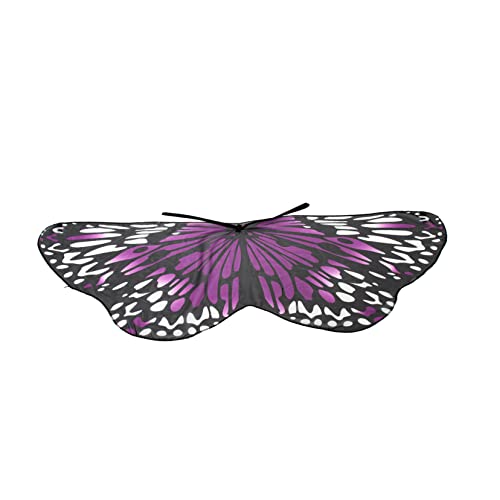 Vaguelly Butterfly Cosplay Cape Für Junge Mädchen Schmetterlingsflügel Kostüm Für Halloween Geburtstagsfeiern Und Karneval Leicht Und Tragbar Farbverlauf von Vaguelly