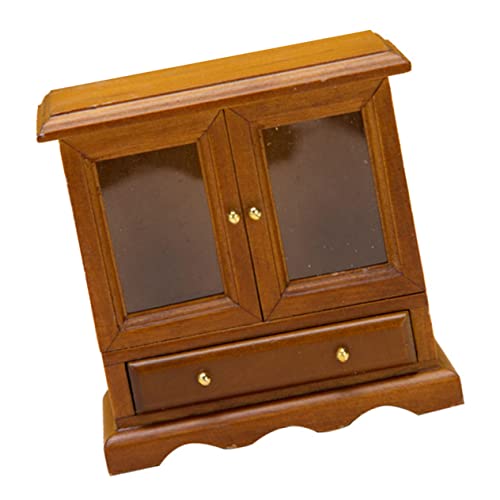 Vaguelly Schrankmodell DIY Miniaturhaus Bausatz Miniatur Regal Puppenhausmöbel Puppenhaus Puppenhaus Mini Schrank Puppenwagen Interessanter Mini Schrank Mini Aus von Vaguelly