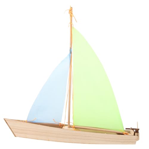 Vaguelly Segelmodell Bausätze selbstmontierendes Modell bastelzeug für für Puzzlematte Segelboot-Modellbausatz aus Holz Spielzeugschiff aus Holz Stoff von Vaguelly