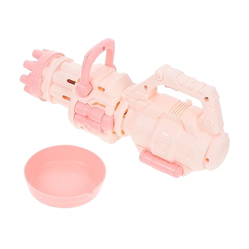 Vaguelly Seifenblasenmaschine Sommerblasenmaschine Wasserkocher Mit Blase Blase Maschine Kindermatten Babykorb Kleiner Wasserkocher Mini -gewächshaus Rosa Abs von Vaguelly