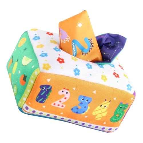 Vaguelly Sensorisches Babyspielzeug Stofftücherbox Montessori Lernspielzeug Bunte Stofftaschentücher Greifspielzeug Junge Mädchen Motorikspielzeug Jungen Mädchen von Vaguelly