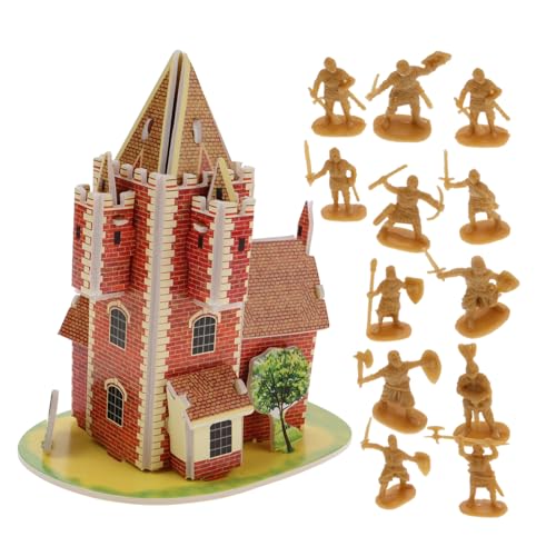 Vaguelly Mittelalterliche Ritterfiguren Statue Römische Soldaten Actionfiguren Ritterspiel Spielzeug Bausatz Für Jungen Und Mädchen von Vaguelly