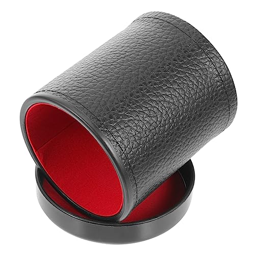 Vaguelly Geräuscharmes Würfelbecher-Set Für Bar Ktv Geräuschreduzierender Würfelhalter Aus Samtleder Schwarzer Würfelbecher Mit Sockel Würfelschüttel-spielzubehör Vaguelly Geräuscharmes Würfelbecher-Set Für Bar Ktv Geräuschreduzierender Würfelhalter Aus Samtleder Schwarzer Würfelbecher Mit Sockel Würfelschüttel-spielzubehör von Vaguelly