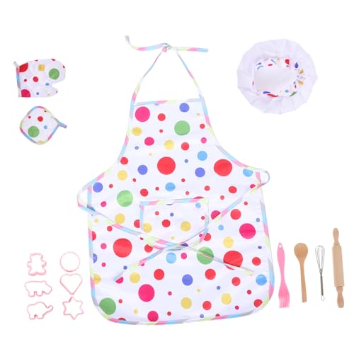 Vaguelly Koch-Set Aus Silikon Für Kinder Mit Outfit Und Werkzeugen Kinderküche Rollenspiel Anziehspielzeug Für Weihnachten von Vaguelly