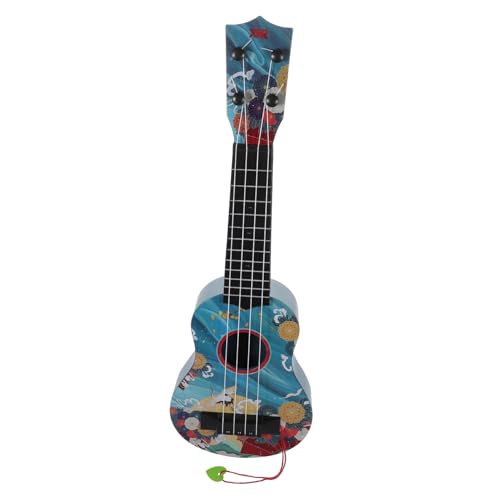 Vaguelly Simulation Gitarre Instrument Akustisch Verstärker Musik Imitiertes Gitarrenspiel Mini-Gitarre Gitarre Spielten Ukulele Gitarrenmodell Plastik Blue von Vaguelly