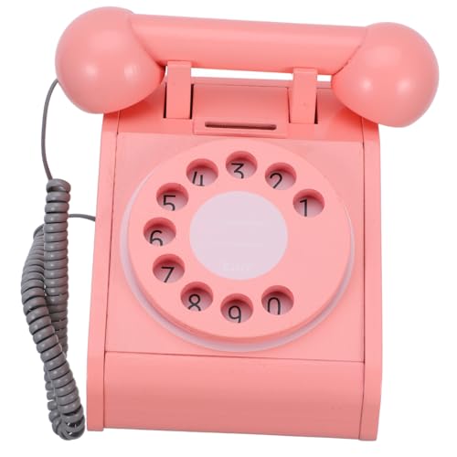 Vaguelly Simulation Plattenspieler Telefon Kindertelefone Mädchen Mädchen Telefon Für Babys Telefon Kinderspielzeug Kinderspielzeug Kindergeburtstag Rosa Holz von Vaguelly