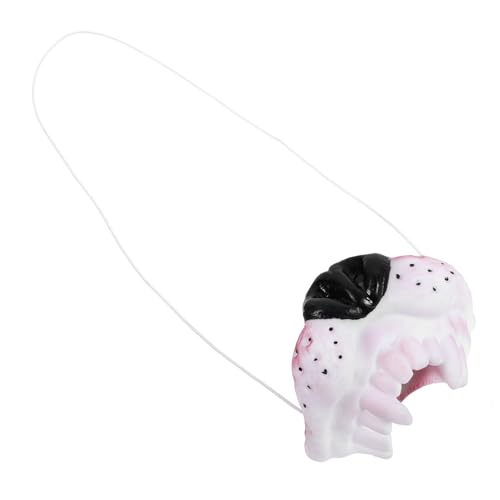 Vaguelly Simulation Wolf Dog Nose Dekoration Realistische Tiernase für Cosplay Karneval und Partys Austauschbares Tierkostüm Zubehör mit Elastischem Band für Optimalen Halt von Vaguelly