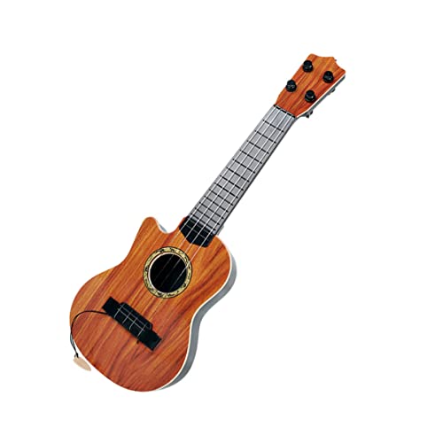 Vaguelly Gitarrenspielzeug Für Anfänger Kinder Babygitarre Mini-Saiten Robustes Kunststoffmaterial Sicher Für Die Kleinen von Vaguelly