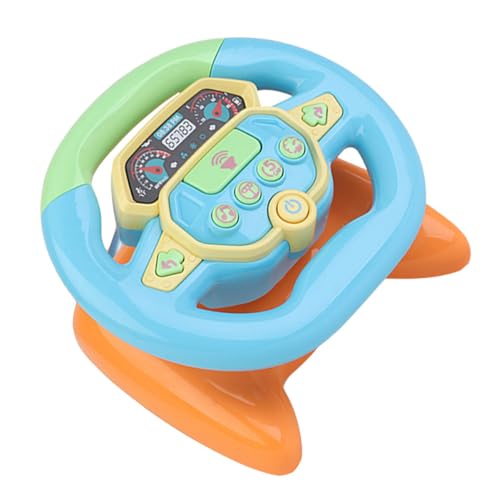 Vaguelly Simulationslenkrad Auto Steering Wheel Toy Lernspielzeug spielzeuge Lenkrad für Kinderauto fahrendes Plastik Blue von Vaguelly