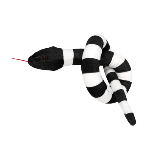 Vaguelly Simuliertes Python- Halloween deko Halloween+deko ausgestopftes Schlangenspielzeug Ausgestopfte Schlangen für knifflige Schlangenrequisiten Tierfigur PP Baumwolle von Vaguelly