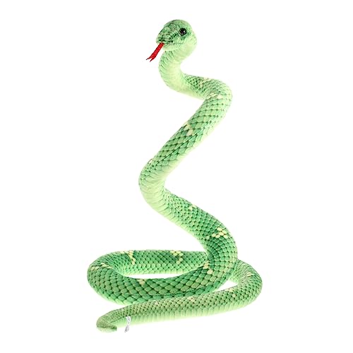 Vaguelly Simuliertes Python-Spielzeug Streich-Schlange-Spielzeug Schreckliches Schlangenspielzeug Stofftiere Sofaschlangenkissen Simuliertes Schlangenspielzeug Modell Plüsch Füllung Kind von Vaguelly