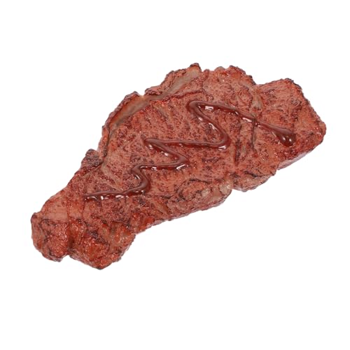 Vaguelly Simuliertes Steak Realistisches Essen Gefälscht Realistische Nachbildung Gekochter Bratengerichte Plüsch Lebensechte Steakstütze Falsches Fleisch Plastik Brown Vaguelly Simuliertes Steak Realistisches Essen Gefälscht Realistische Nachbildung Gekochter Bratengerichte Plüsch Lebensechte Steakstütze Falsches Fleisch Plastik Brown von Vaguelly