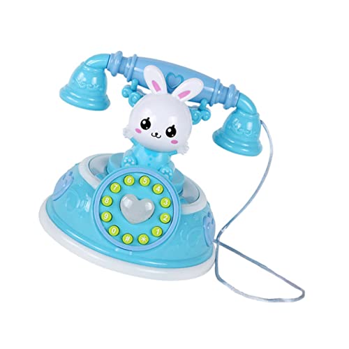 Vaguelly Simuliertes Telefon Drehtelefon Spielzeug Musikspielzeug für Babys Kinder Telefon Kinderspielzeug Spielzeuge Mädchenspielzeug kleines Telefonspielzeug Spielzeug für Haushaltsgeräte von Vaguelly