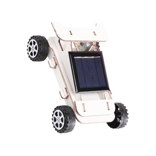 Vaguelly Solarauto experimente Experiment Umweltfreundliches Holzspielzeug Kinderphysikspielzeug Toys Cars solardusxhe DIY Automodell Kinderspielzeug Plastik Beige von Vaguelly