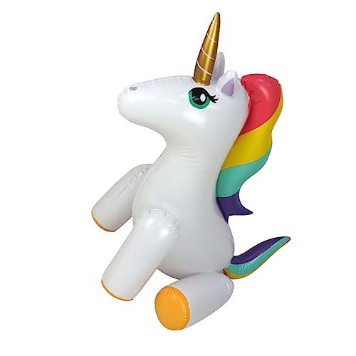 Vaguelly Sprühwasser wasserspritze wassersprüher aufblasbares Aufblasbarer Einhorn-Sprinkler für Kleinkinder Sommer aufblasbarer Einhornsprinkler PVC Colorful Vaguelly Sprühwasser wasserspritze wassersprüher aufblasbares Aufblasbarer Einhorn-Sprinkler für Kleinkinder Sommer aufblasbarer Einhornsprinkler PVC Colorful von Vaguelly