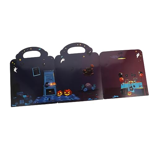 Vaguelly Stickerbuch Für Stickerbuch Selber Machen Kinderzimmeraufkleber Aufkleberbuch Für Home Decore Dekorative Aufkleber Für Die Wand Aufkleber Papier Orange von Vaguelly