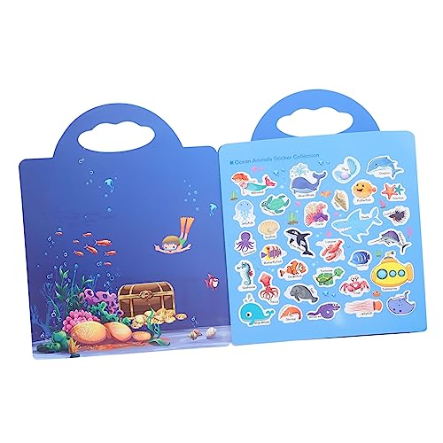 Vaguelly Stickerbuch Mit Meeresszenen – Kinder-stickerbücher Für Kinder Lernspielzeug Für Kleinkinder von Vaguelly