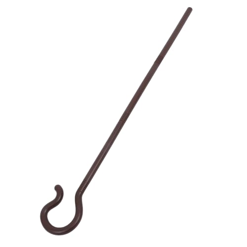 Vaguelly Stock Halloween-anziehstütze Jazz-deko-Requisite Personal-kostüm-Requisite Party-Cosplay-krücke Halloween Cane Hand Halloween Liefert Rohrverzierung Rohrstütze Brown Plastik von Vaguelly