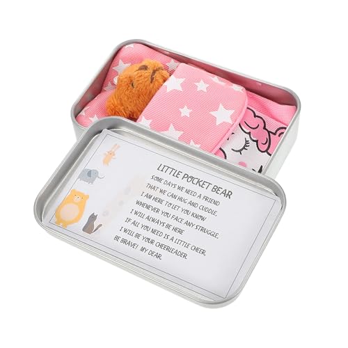 Vaguelly Stoffbär als Geburtstagsgeschenk Kleiner Plüschbär Spielzeugbär Niedlicher Bär Plüschbär Geschenkidee Taschenbär Mini-Kuscheltiere Mini-Plüschbär kurzer Plüsch von Vaguelly