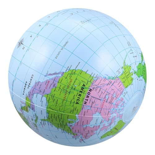 Vaguelly Strandbälle 1179 Zoll Aufblasbare Blow Up World Globe Swimmingpool Party Favors Spiel Wasserspielzeug Für Erwachsene Sommer Im Freien von Vaguelly