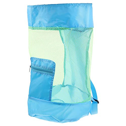 Vaguelly Strandtasche Werkzeuge Schwimmtasche Rucksack Muschel Strandtasche Aufbewahrung Strandtasche Rucksack Welpenstrand Strandrucksack Nylon von Vaguelly