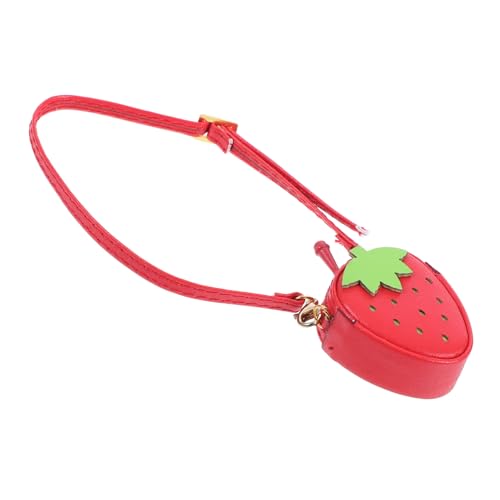 Vaguelly Süße Erdbeer Handtasche für Puppen Mini Umhängetasche Geldbörse Outfit Zubehör für Puppen Verstellbarer Tragegurt Charmantes Design für Puppenmode Vaguelly Süße Erdbeer Handtasche für Puppen Mini Umhängetasche Geldbörse Outfit Zubehör für Puppen Verstellbarer Tragegurt Charmantes Design für Puppenmode von Vaguelly