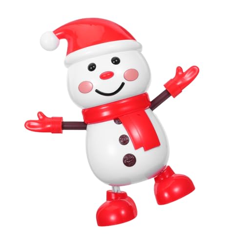 Vaguelly Tanzender Weihnachts Schneemann aus Robustem Kunststoff Interaktives Elektrisches Deko für Büro Auto Party und Winterfeiern Batteriebetrieben ohne Batterien für Erwachsene von Vaguelly
