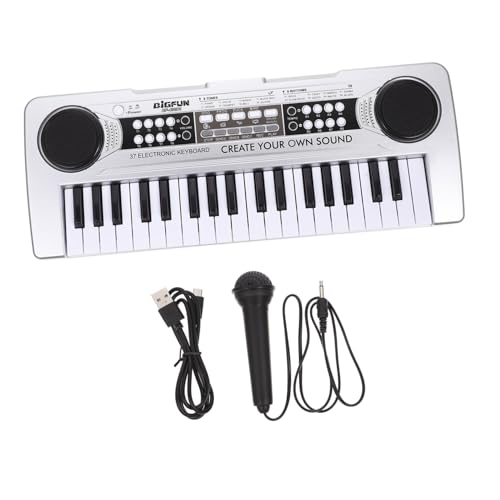 Vaguelly Tasten Keyboard mit Mikrofon Pädagogisches Simulation Klavier für Musikalisches Lernen Sicheres Kunststoffmaterial Niedliches Design für Jungen und Mädchen Vaguelly Tasten Keyboard mit Mikrofon Pädagogisches Simulation Klavier für Musikalisches Lernen Sicheres Kunststoffmaterial Niedliches Design für Jungen und Mädchen von Vaguelly