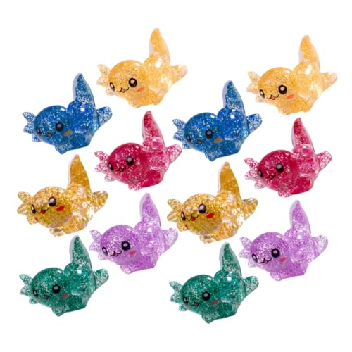 Vaguelly Teiliges Axolotl Figuren Set Aus Harz Für DIY Terrariendekoration Niedliche Miniatur Axolotl Anhänger Für Puppenhaus Und Garten Ideales Zubehör Für Kreative von Vaguelly