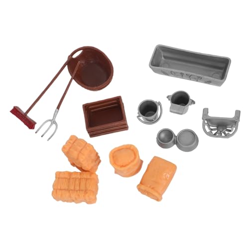 Vaguelly Teiliges Farm Spielset mit Stabilem Kunststoff Realistisches Bauernhof Zubehör Wie Heuballen und Werkzeuge Kindgerechtes Set für Drinnen und Draußen Fördert Kreatives Rollenspiel Vaguelly Teiliges Farm Spielset mit Stabilem Kunststoff Realistisches Bauernhof Zubehör Wie Heuballen und Werkzeuge Kindgerechtes Set für Drinnen und Draußen Fördert Kreatives Rollenspiel von Vaguelly