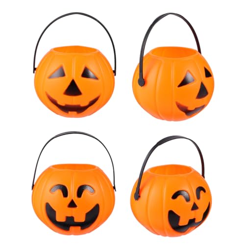Vaguelly Teiliges Halloween Dekorationsset Kleinen Kürbis Gesichtern und Kleinen Kürbis Dreiecken in Orange Stimmungsvolle Atmosphäre Deko für Halloween Party und Fest von Vaguelly