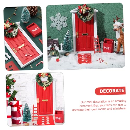 Vaguelly Teiliges Miniatur Weihnachtselfen Realistische Miniaturfiguren für Puppenhaus Festliche Szenerie Accessoires Kleine Weihnachtsdeko für Modellhäuser Elegantes Mikrolandschafts von Vaguelly