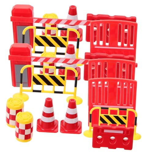 Vaguelly Teiliges Verkehrszeichen Spielset aus Robustem Material Pädagogisches Straßenschild für Leichtes Simulationstool für Verkehrserziehung und Gemeinsames mit Freunden von Vaguelly