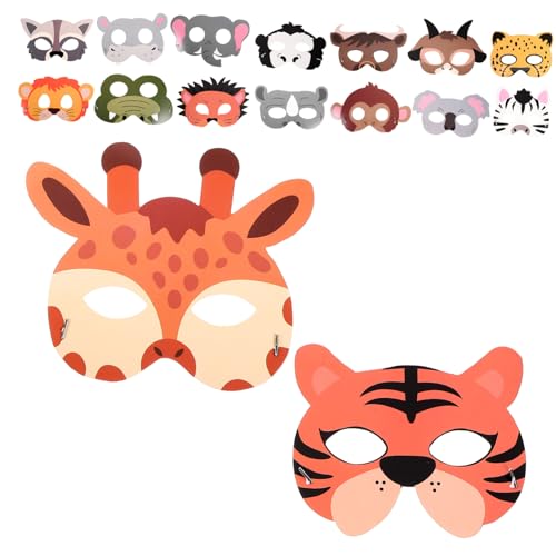 Vaguelly Tier Masken Masken Basteln Kindergeburtstag Tier Themen Papiermasken Für Dschungel Geburtstag Dekoration Cosplay Requisiten Tiermasken Für Party Zubehör Halloween Kostü Deko Vaguelly Tier Masken Masken Basteln Kindergeburtstag Tier Themen Papiermasken Für Dschungel Geburtstag Dekoration Cosplay Requisiten Tiermasken Für Party Zubehör Halloween Kostü Deko von Vaguelly