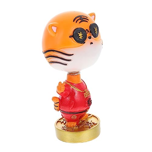Vaguelly Tiger Spielzeugfigur Aus Harz Niedliche Wackelkopf Dekoration Für Auto Innenräume Cartoon Tiger Ornament Für Schreibtisch Und Jahr des Tigers Vaguelly Tiger Spielzeugfigur Aus Harz Niedliche Wackelkopf Dekoration Für Auto Innenräume Cartoon Tiger Ornament Für Schreibtisch Und Jahr des Tigers von Vaguelly